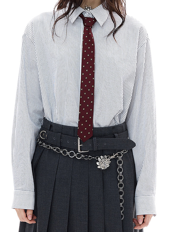 Plaid & Stripe Tie-shirt