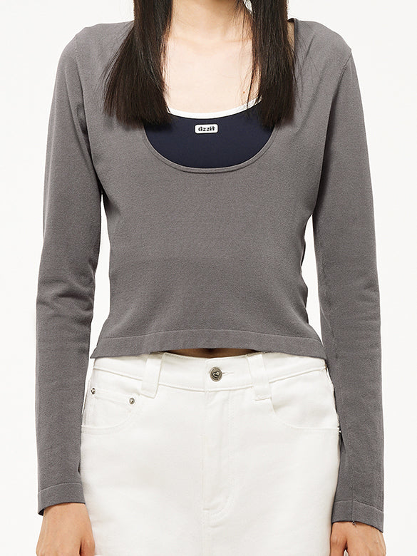 Layered Knit Top