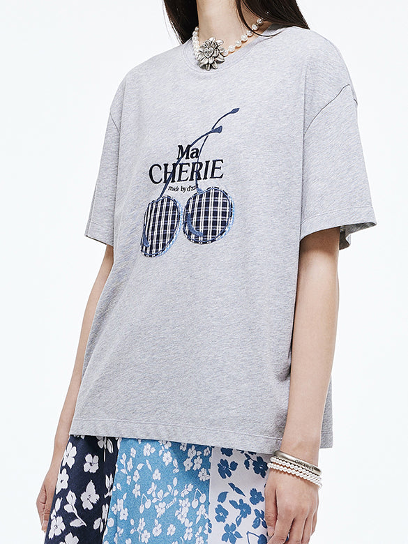 Embroidery Cherry T-shirt