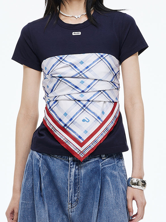 Scarf Combination T-shirt