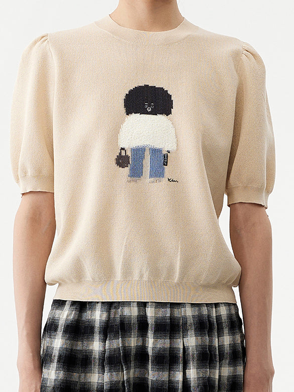 Embroidery Character Knit