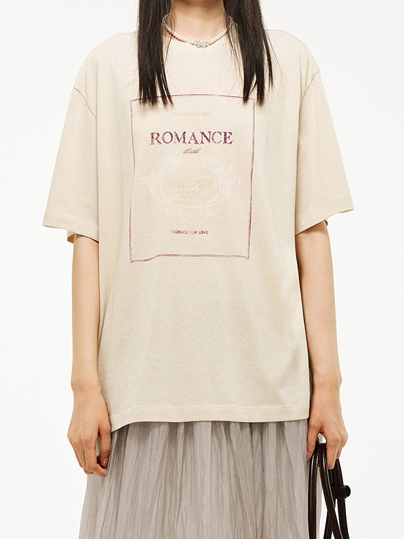 Printed & Beads T-shirt