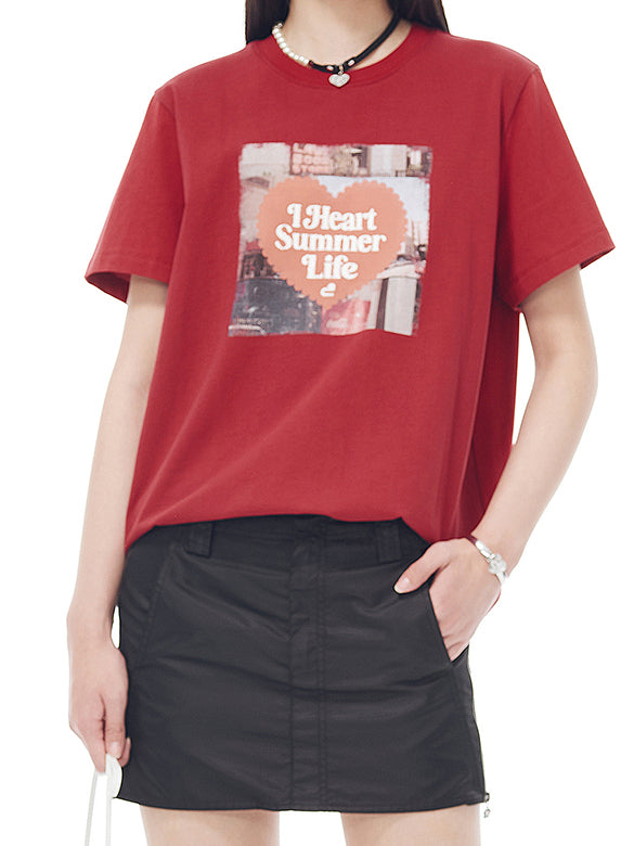 Vintage Printed Beads T-shirt