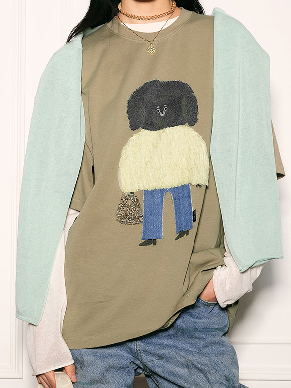 3D Embroidery Character T-shirt