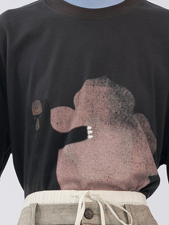 Euan Roberts Collaboration Printed Embroidery T-shirt