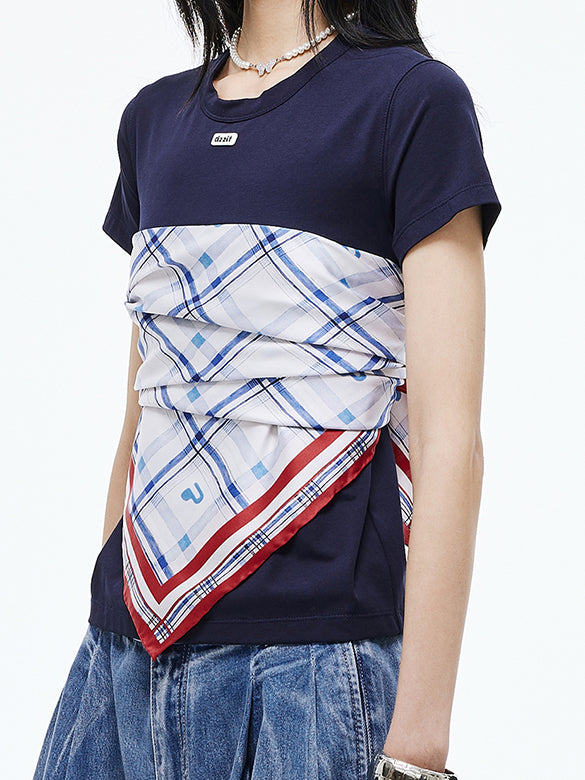 Scarf Combination T-shirt