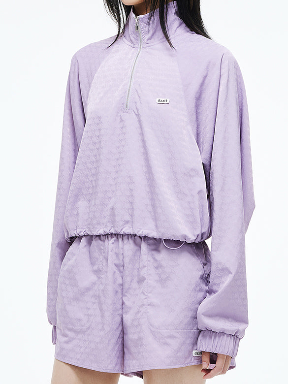 Monogram Pattern Zipper Blouson