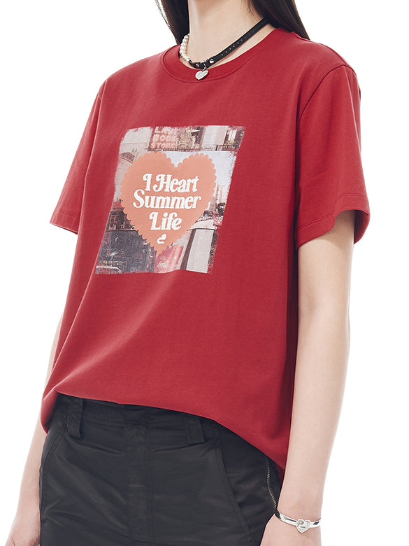 Vintage Printed Beads T-shirt