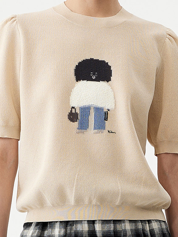 Embroidery Character Knit
