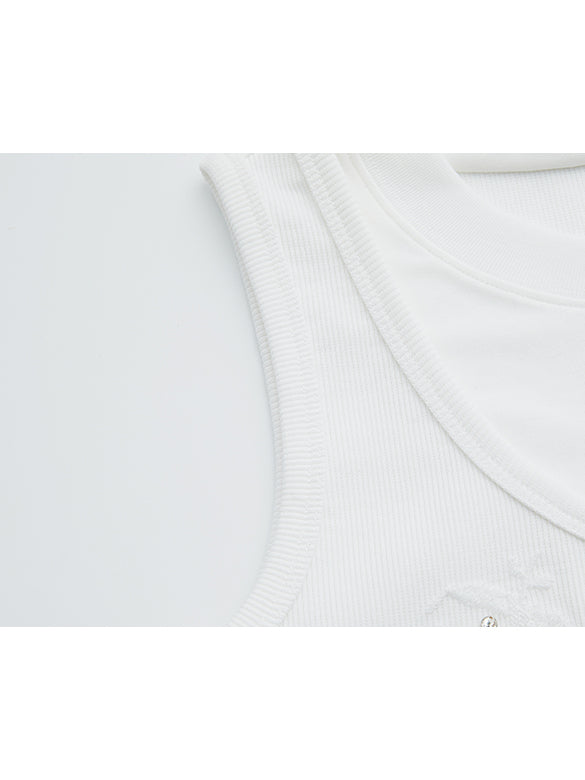 Layered Beads Tank-top