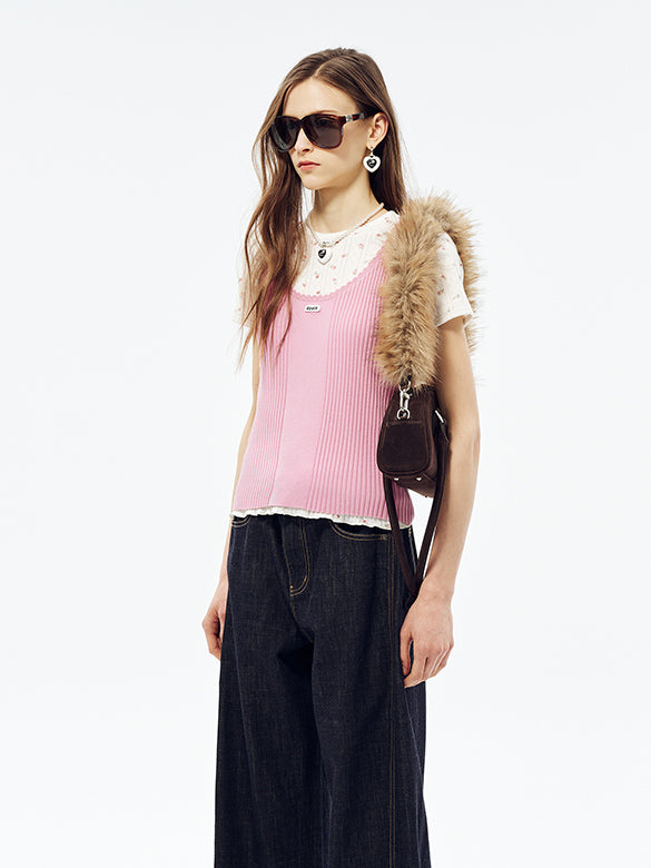 Color Knit Tank Top