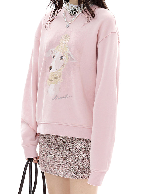Dog Printed Sweatshirt