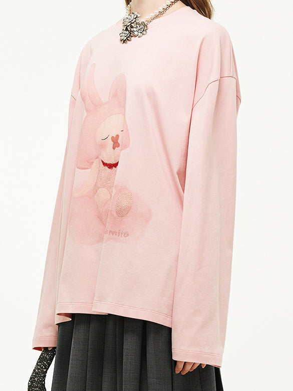 Character Printed Long Sleeves T-shirt