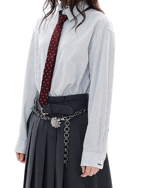 Plaid & Stripe Tie-shirt