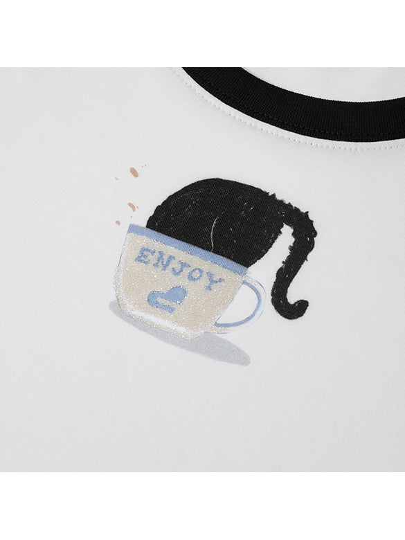 Beads Piping T-shirt
