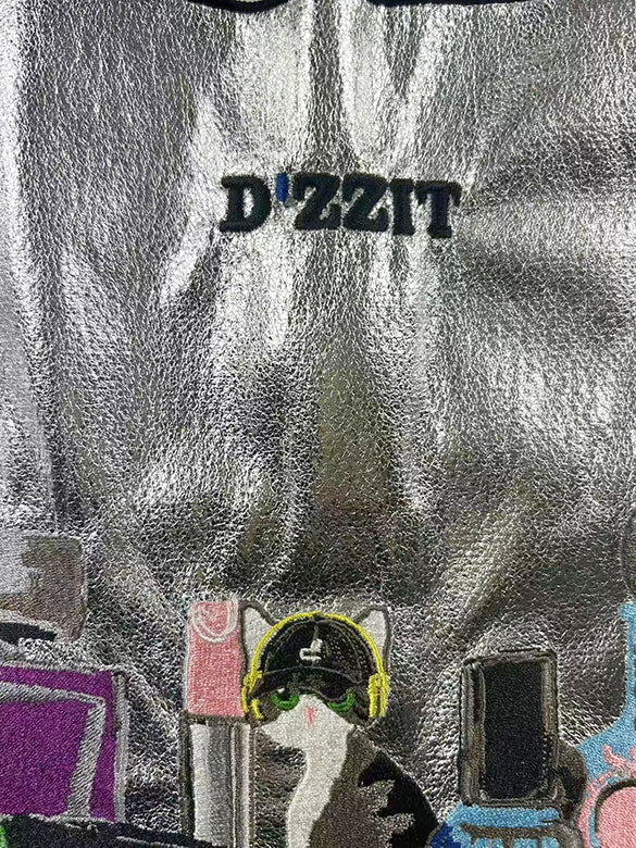 × ball&chain d'zzit Cat With Cosmetic Bag M & Gray Paracode Strap