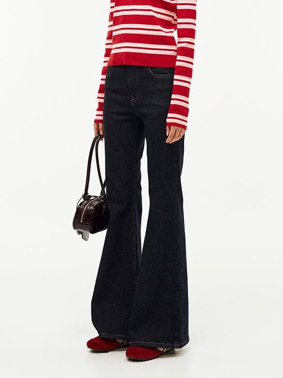 Flare Denim Pants