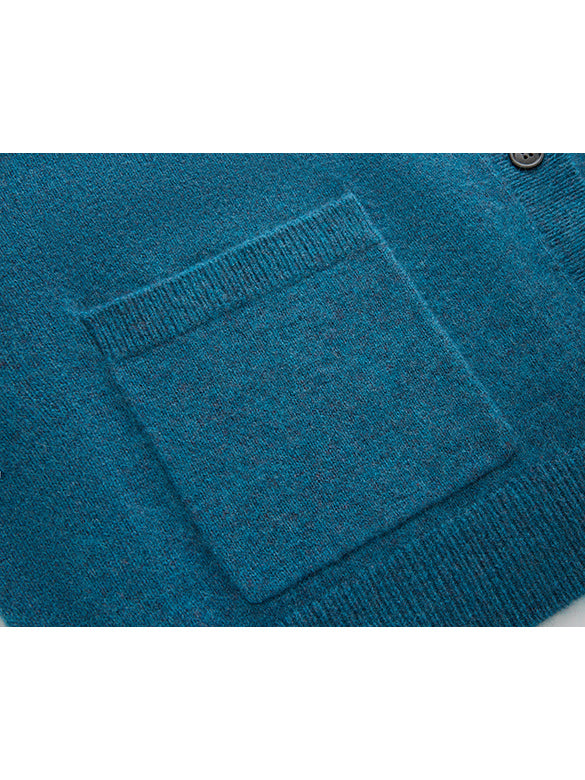 Asymmetry Design Color Knit Cardigan