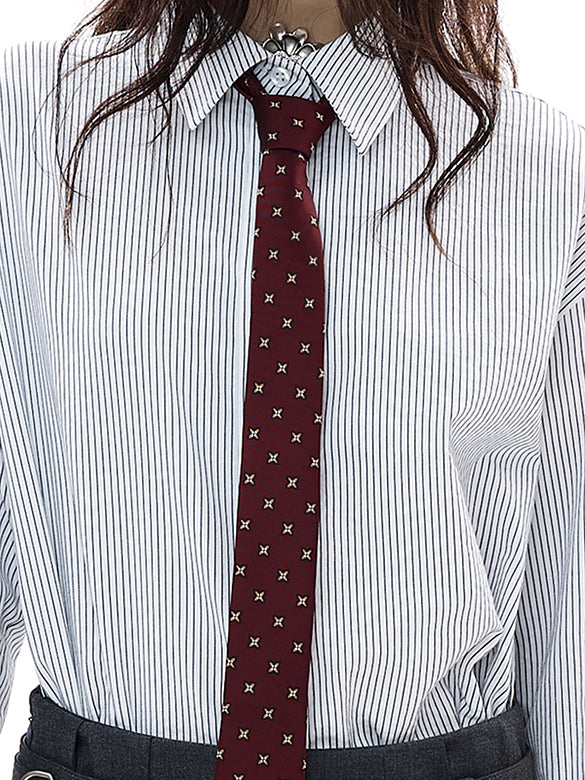 Plaid & Stripe Tie-shirt
