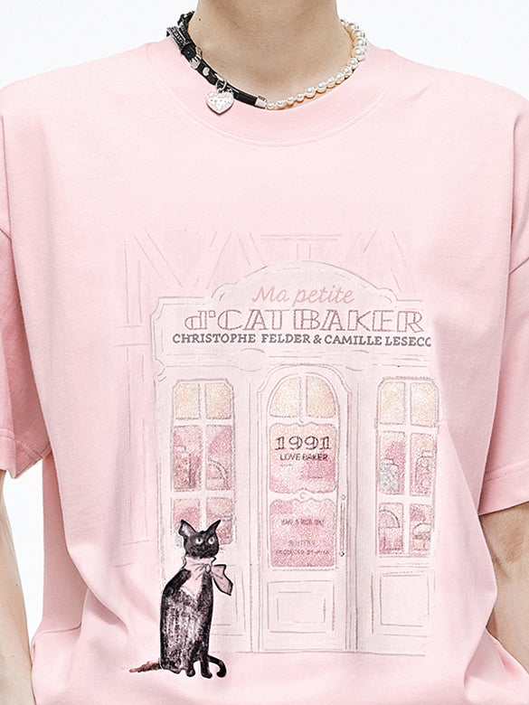 Beads Printed T-shirt