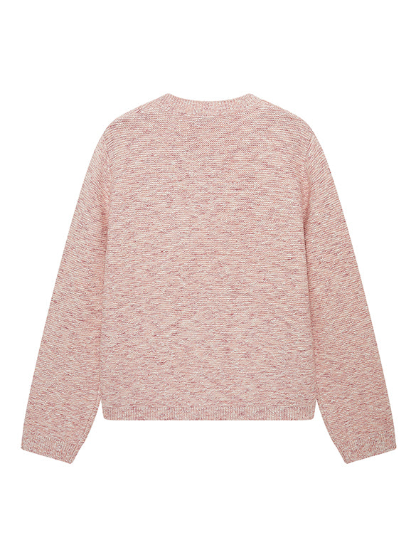 Embroidery Character Design Knit Cardigan