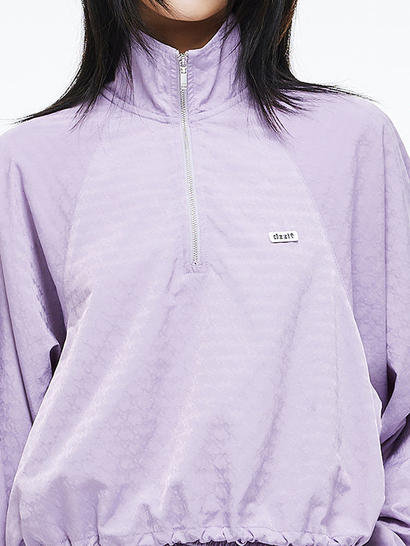 Monogram Pattern Zipper Blouson