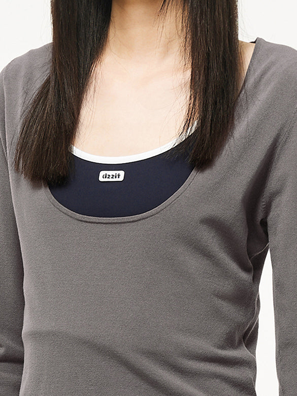 Layered Knit Top