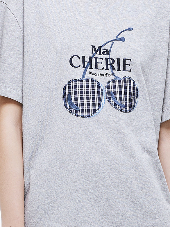 Embroidery Cherry T-shirt
