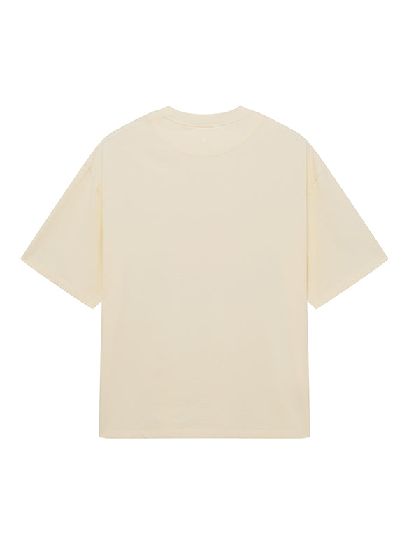 Embroidery Mix Fabric T-shirt