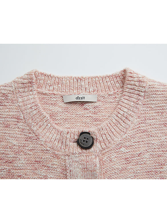 Embroidery Character Design Knit Cardigan