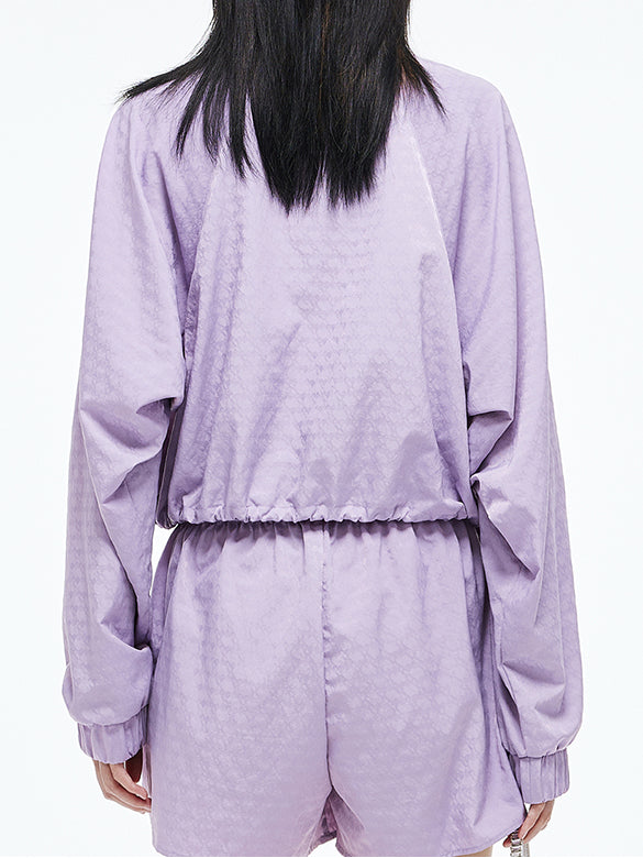 Monogram Pattern Zipper Blouson