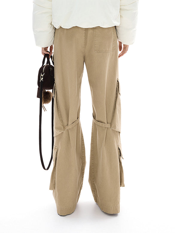 Strap Design Cargo Pants