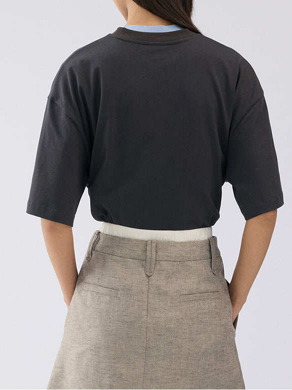 Euan Roberts Collaboration Printed Embroidery T-shirt