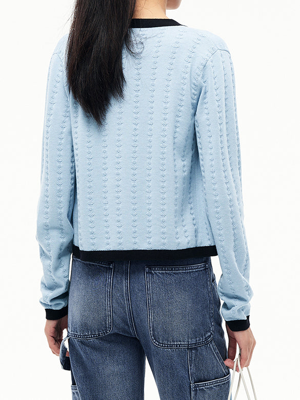 Piping Ensemble Knit Top