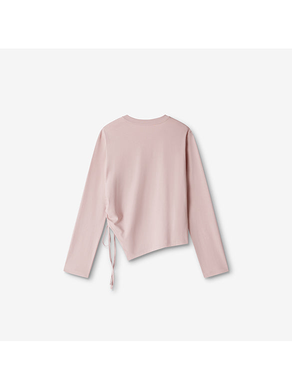 Butterfly Design Draw-code Long Sleeves T-shirt