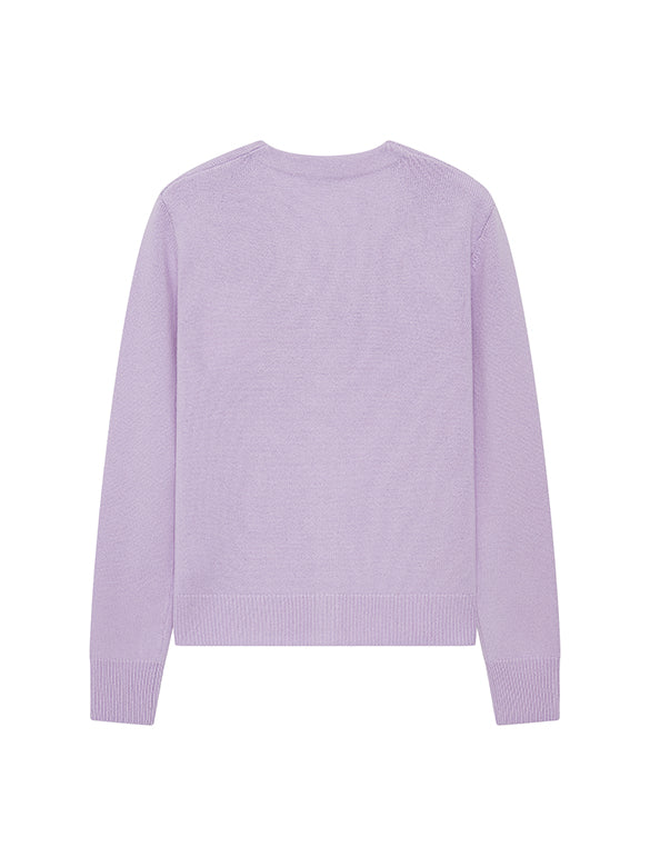 Cat Embroidery Knit Cardigan