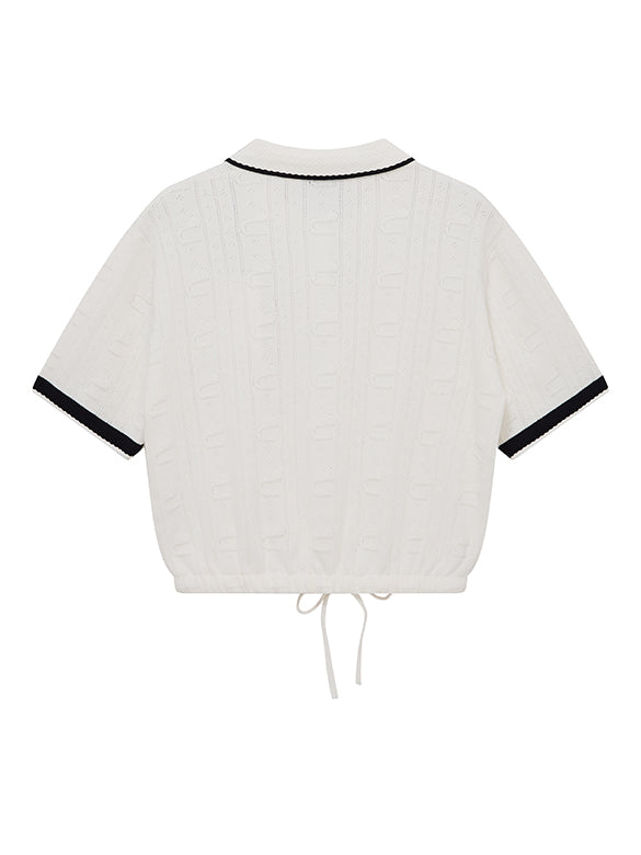 Bi-color Line Polo-Knit