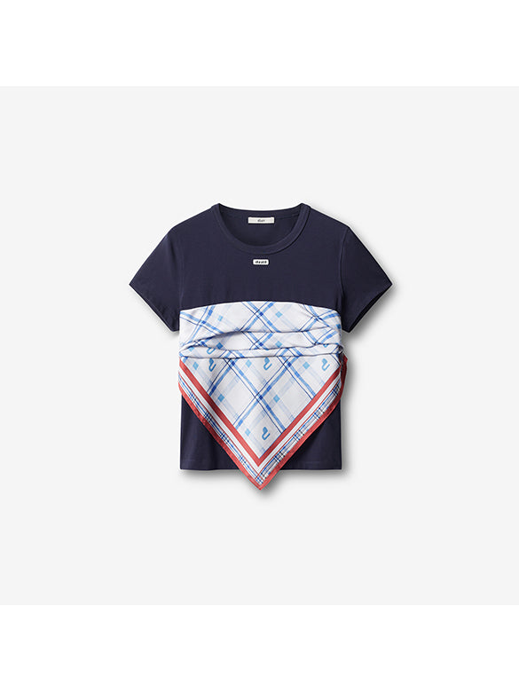 Scarf Combination T-shirt
