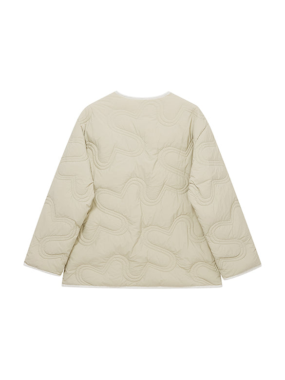 Monogram No-collar Down Jacket