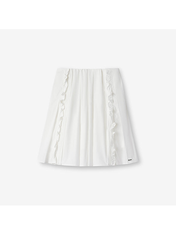 Frill Taffeta Skirt