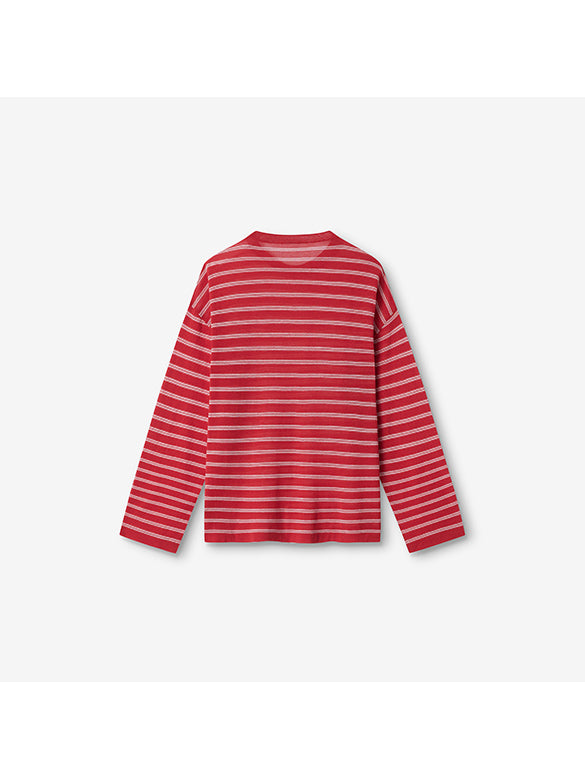 Stripe Cat Knit Top