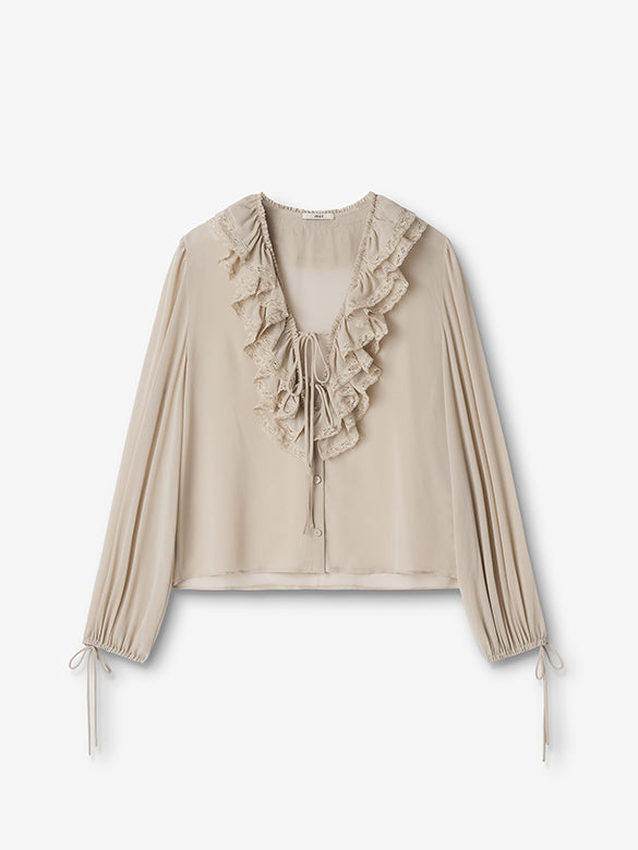 Frill Chiffon Blouse