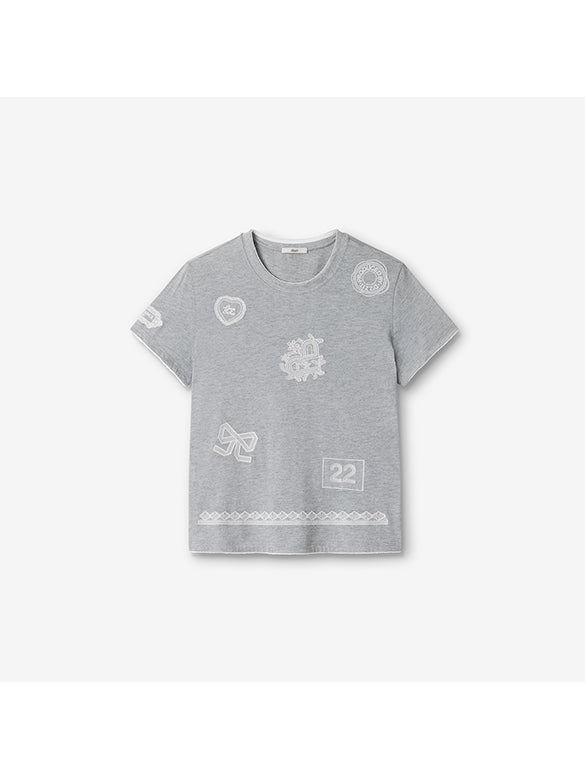 Embroidery Pattern T-shirt