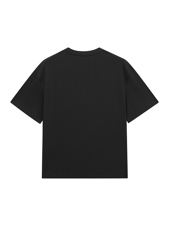 Printed & Beads Embroidery T-shirt