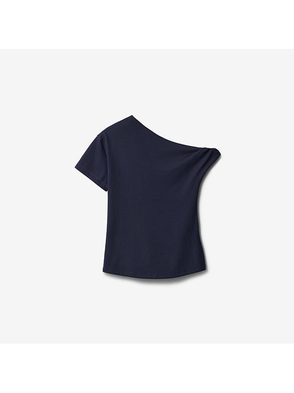 One-shoulder Design T-shirt