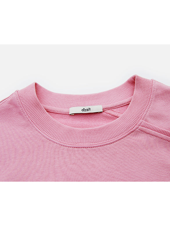 One-shoulder Cut-out Sweatshirt