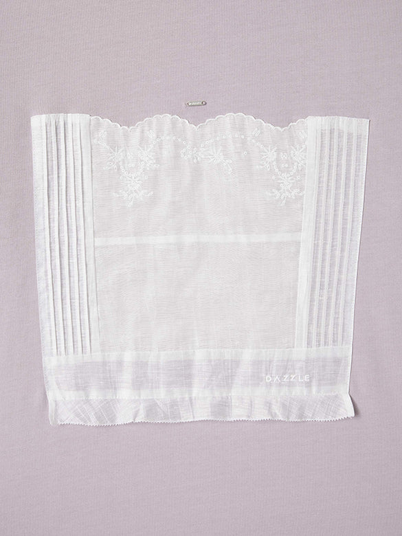 Mixed Material T-shirt