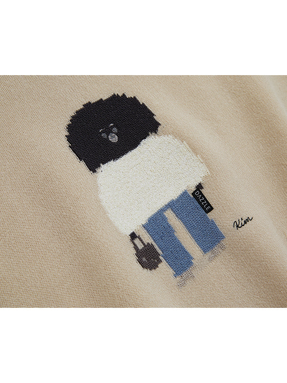 Embroidery Character Knit