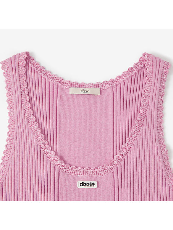 Color Knit Tank Top