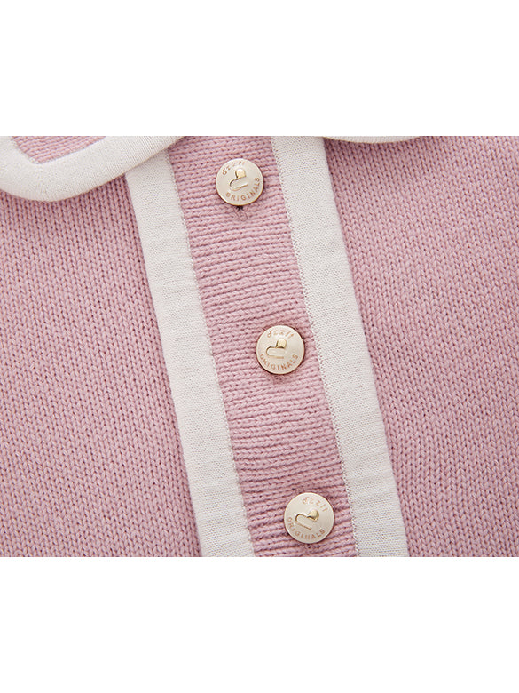 Bi-color Piping Polo Knit